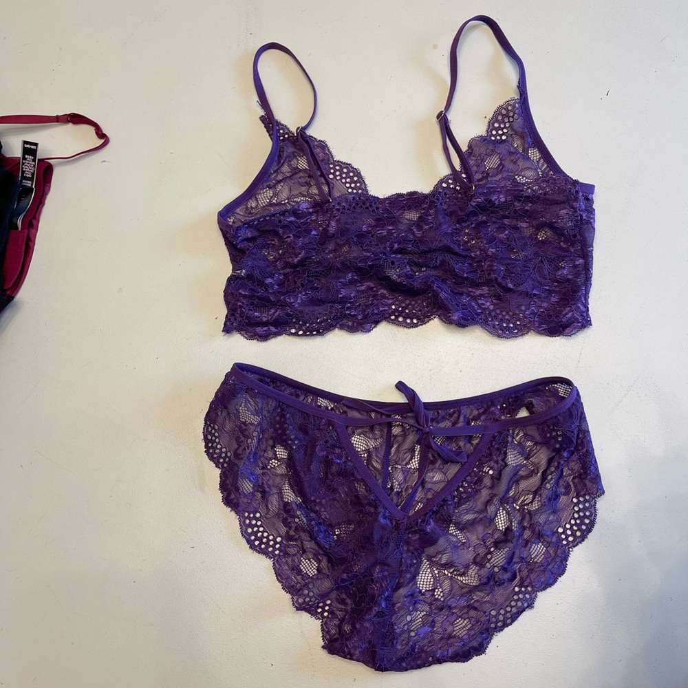 Avidlove 2 piece bralette underwear lingerie set